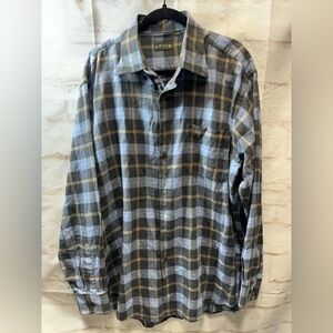 Orvis men’s flannel blue size‎ XL